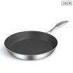Stainless Steel Fry Pan 26cm Frying Pan Induction FryPan Non Stick Interior