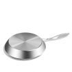 Stainless Steel Fry Pan 20cm 24cm Frying Pan Top Grade Induction Cooking