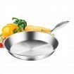 Stainless Steel Fry Pan 20cm 24cm Frying Pan Top Grade Induction Cooking