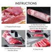 2X Manual Frozen Meat Slicer Handle Meat Cutting Machine 18/10 Commercial Grade Stainless Steel