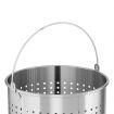 12L 18/10 Stainless Steel Perforated Stockpot Basket Pasta Strainer with Handle