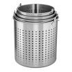 12L 18/10 Stainless Steel Perforated Stockpot Basket Pasta Strainer with Handle