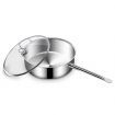 Stainless Steel 28cm Saucepan With Lid Induction Cookware Triple Ply Base