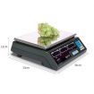 2X 40kg Digital Commercial Kitchen Scales Shop Electronic Weight Scale Food White