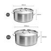 Stock Pot 14L 32L Top Grade Thick Stainless Steel Stockpot 18/10