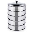 5 Tier 22cm Stainless Steel Steamers With Lid Work inside of Basket Pot Steamers