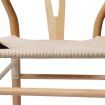 2x Dining Chairs Wooden Hans Clear