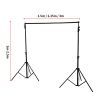 Pro.Studio Backdrop Stand  Screen Photo Background Support Stand Kit 2.5x3m Type 2