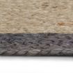 Handmade Rug Jute with Dark Grey Border 120 cm