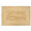 Handmade Rug Jute Natural 80x160 cm