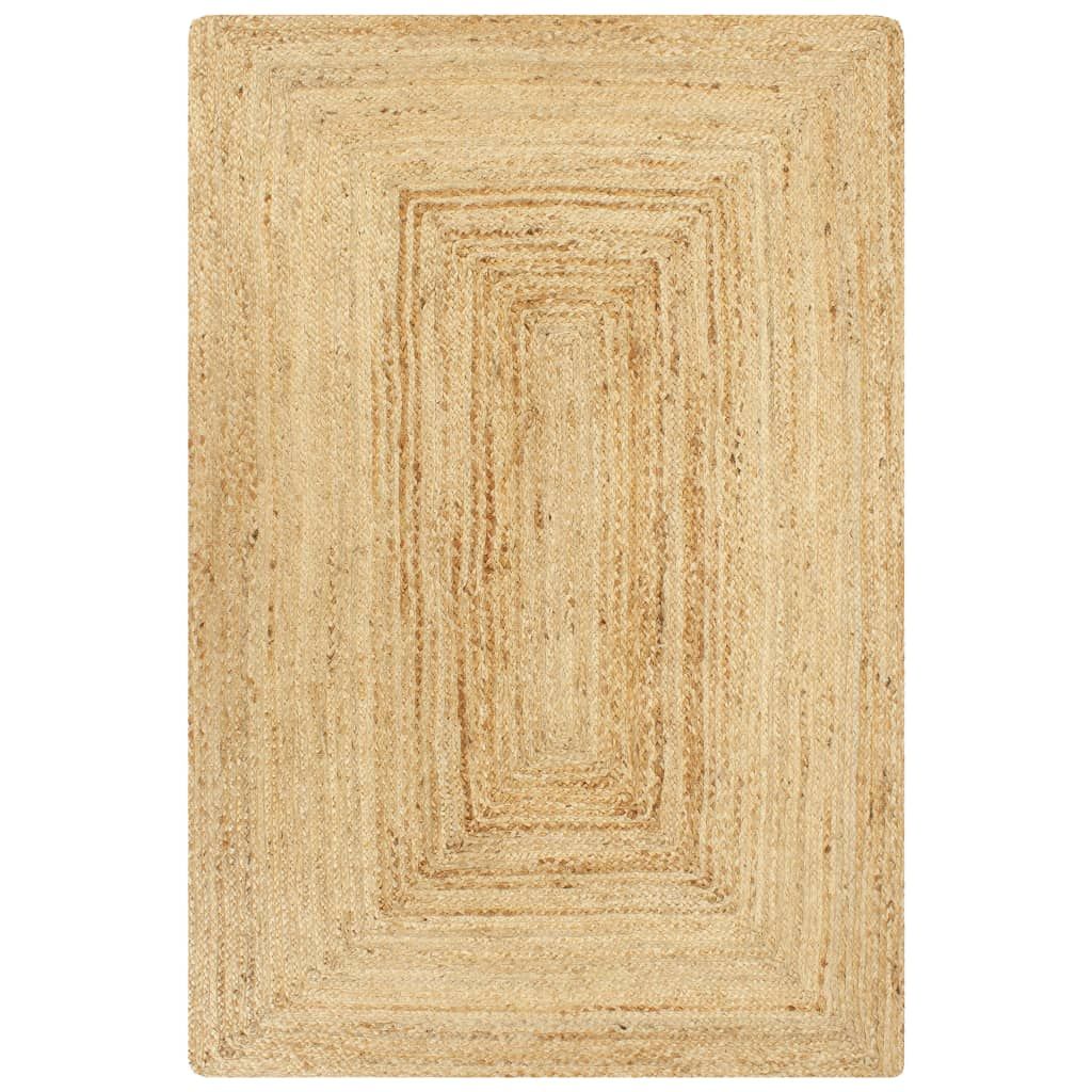 Handmade Rug Jute Natural 120x180 cm