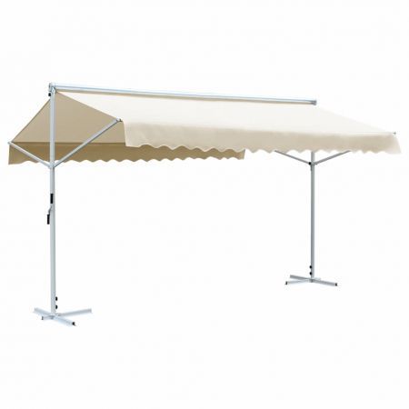 Free Standing Awning 500x300 cm Cream