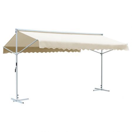 Free Standing Awning 600x300 cm Cream