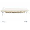 Free Standing Awning 600x300 cm Cream