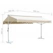 Free Standing Awning 600x300 cm Cream