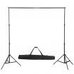 Photo Backdrop Support System 600x300 cm Black