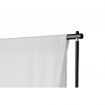 Telescopic Background Support System + White Backdrop 3x5 m