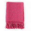 Throw Cotton Squares 160x210 cm Pink