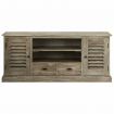 TV Cabinet Solid Mindi Wood 145x35x60 cm