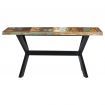 Dining Table 160x80x75 cm Solid Reclaimed Wood