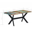 Dining Table 160x80x75 cm Solid Reclaimed Wood