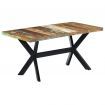 Dining Table 160x80x75 cm Solid Reclaimed Wood