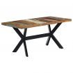 Dining Table 160x80x75 cm Solid Reclaimed Wood