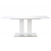 Dining Table High Gloss White 180x90x76 cm MDF