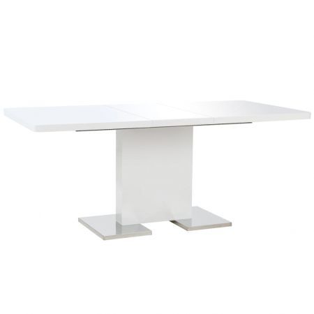 white high gloss small dining table