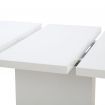 Extendable Dining Table High Gloss White 180x90x76 cm MDF