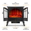 1800W Portable Freestanding 22-inch Electric Fireplace Stove Heater Thermostat 3D Flame Effect