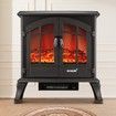 1800W Portable Freestanding 22-inch Electric Fireplace Stove Heater Thermostat 3D Flame Effect