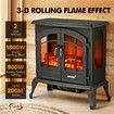 1800W Portable Freestanding 22-inch Electric Fireplace Stove Heater Thermostat 3D Flame Effect