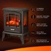 16 Inch Panoramic Electric Fireplace Heater Stove 1800W Portable Flame Thermostat