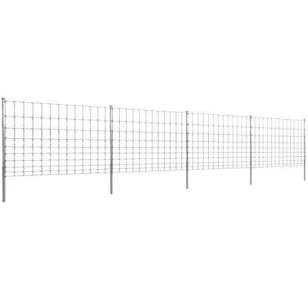 Step-In Fence with Posts Zinc-coated Iron 50 m 120/10/30