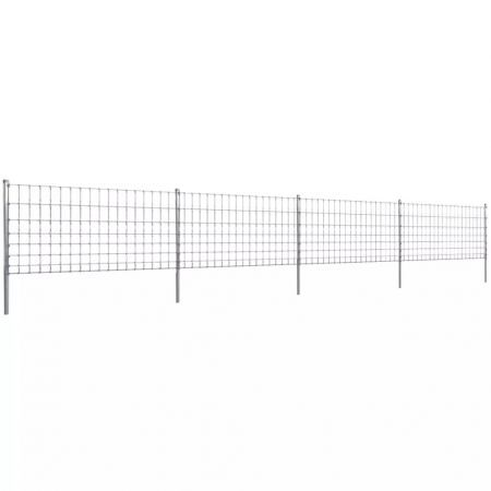 Step-In Fence with Posts Zinc-coated Iron 50 m 100/8/15