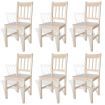 Dining Chairs 6 pcs Pinewood