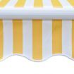 Folding Awning 400 cm Yellow & White