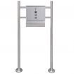 Mailbox on Stand Stainless Steel