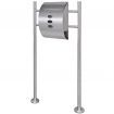 Mailbox on Stand Stainless Steel