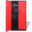 Metal Tool Storage Cabinet with Removable Tool Chest Black-red