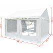 Garden Marquee PVC 3x4 m White