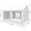 Garden Marquee PVC 4x4 m White