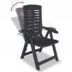 3 Piece Bistro Set Plastic Anthracite