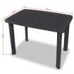 3 Piece Bistro Set Plastic Anthracite