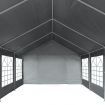 Party Tent PE 4x8 m Grey