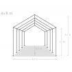 Party Tent PE 4x8 m Grey