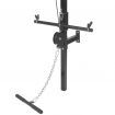 Wall-mounted Power Tower with Barbell and Dumbbell Set 30.5 kg