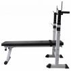 Workout Bench with Weight Rack Barbell and Dumbbell Set 60.5kg