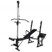 Workout Bench with Weight Rack Barbell and Dumbbell Set 30.5kg